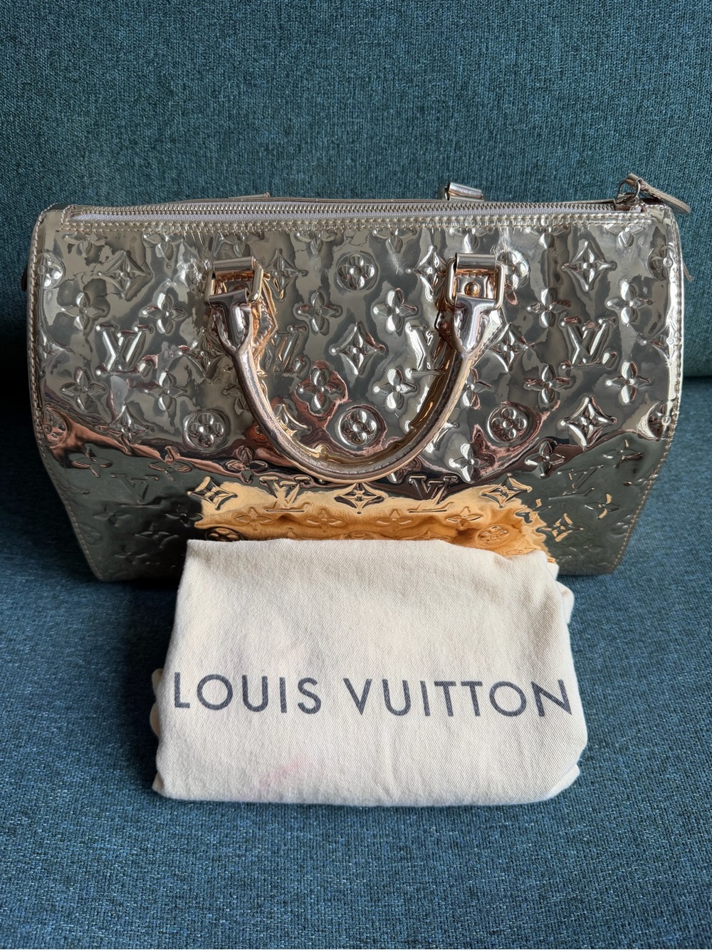 AUTH Louis Vuitton Speedy Miroir Size 30 - Picture 15 of 16